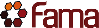 FAMA Logo, Fabricaciones en madera, wooden lattice panels